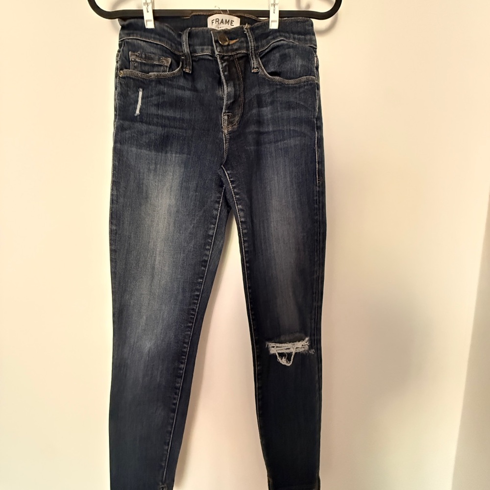 FRAME Le Skinny de Jeanne high-rise jeans